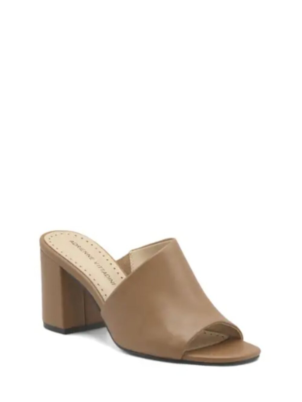 Adrienne Vittadini Women's Albi Mule Heels Cognac/Brown 8